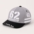 Graphic-Embroidered Children's Cap, Light grey black number, variation 62 color reference
