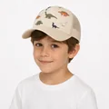 Printed Children's Baseball Cap, Beige brown color reference