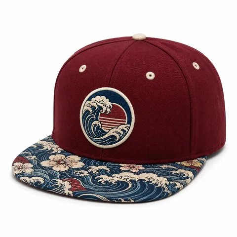 Embroidered-Badge Snapback, Front left three-quarter primary reference