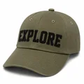 Felt-Embroidered Sports Cap, Black color reference