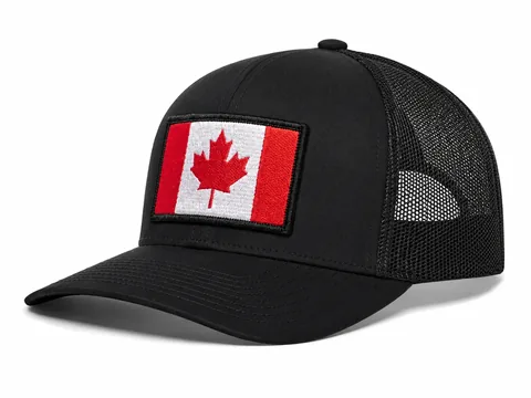 Flag-Patch Trucker Cap, Front left three-quarter primary reference