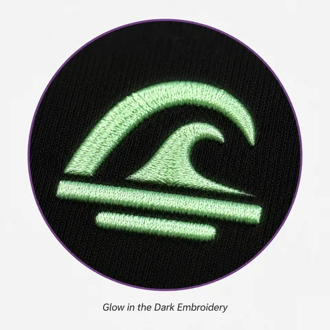 Glow-in-the-Dark Embroidery customization reference